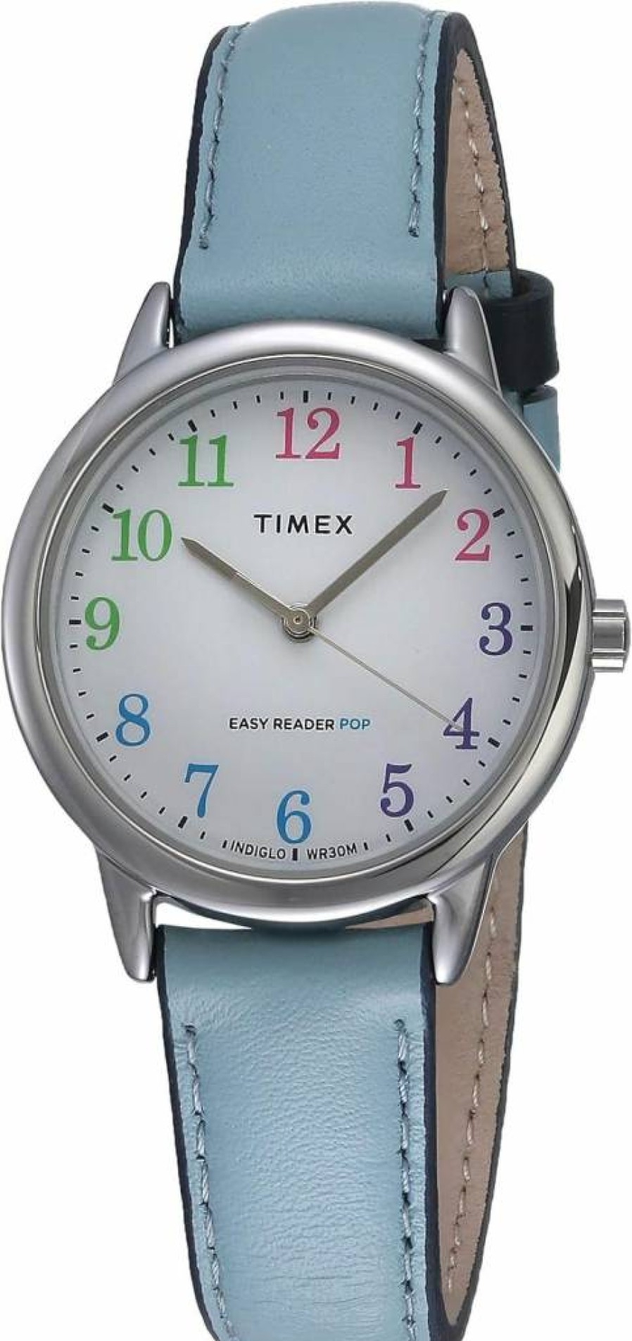 Timex Women's Easy Reader 30mm Leather Strap Watch - Classic Analog Wristwatch for Women