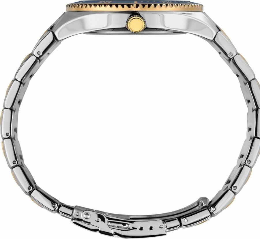 Timex Men's 43mm Solar-Powered Premium Dress Watch – Stainless Steel, Water-Resistant