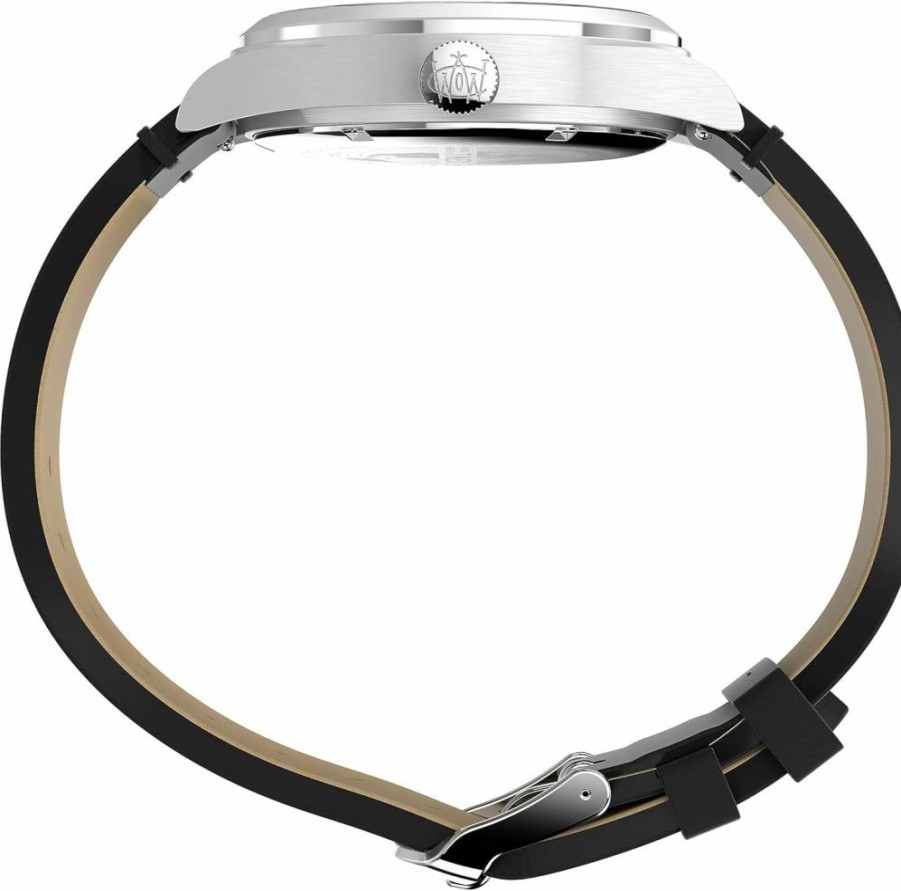 Timex Waterbury 39mm Men's Analog Watch with Stainless Steel Case, Day-Date Display & 100M Water Resistance