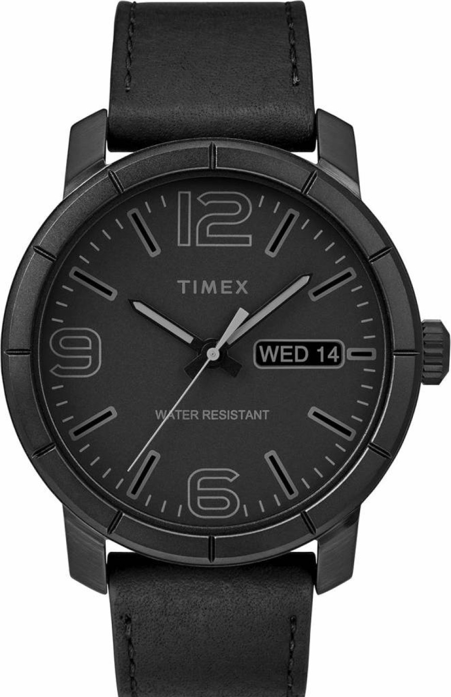 Timex Men's Modern 44mm Leather Strap Watch - Classic Casual Chronograph Timepiece