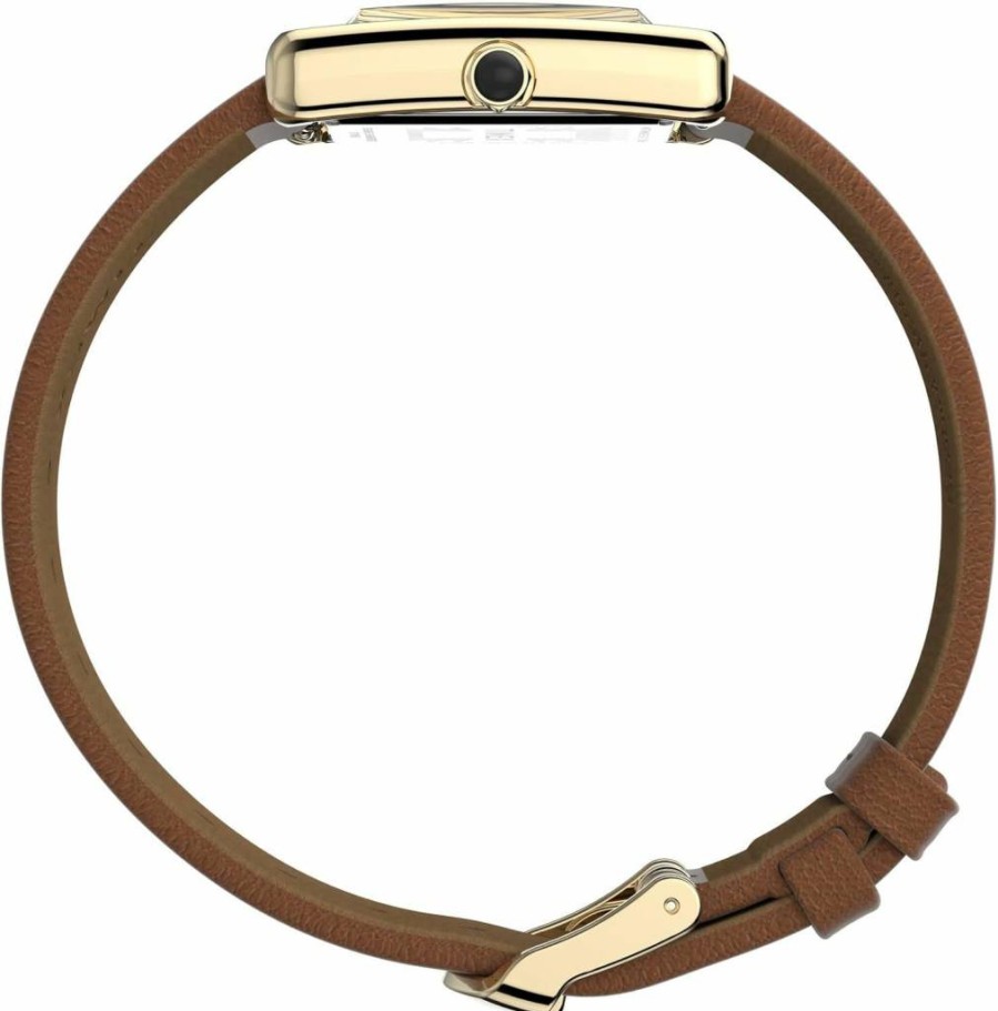Timex Women's Hailey 24mm Analog Leather Strap Watch - Stylish & Water-Resistant