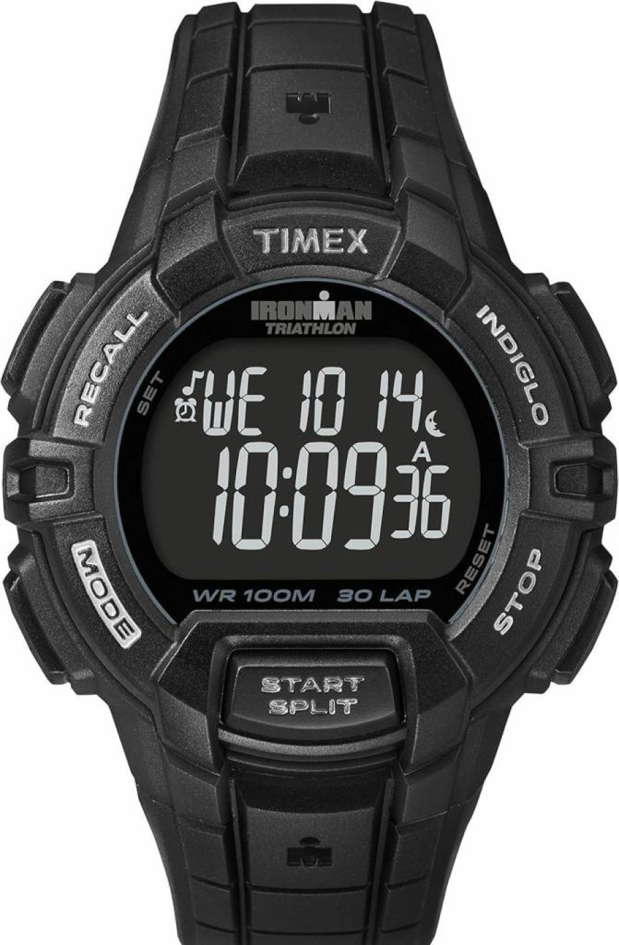 Timex Men's Ironman Triathlon Rugged 30 44mm Resin Strap Digital Sports Watch