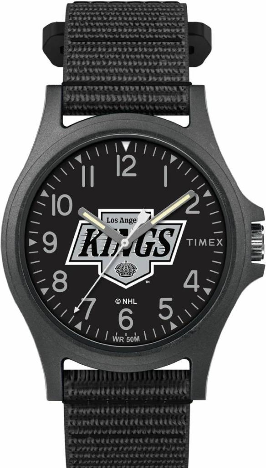 Timex Men's NFL Pride 40mm Stainless Steel Watch with Leather Strap - Official Licensed Football Timepiece
