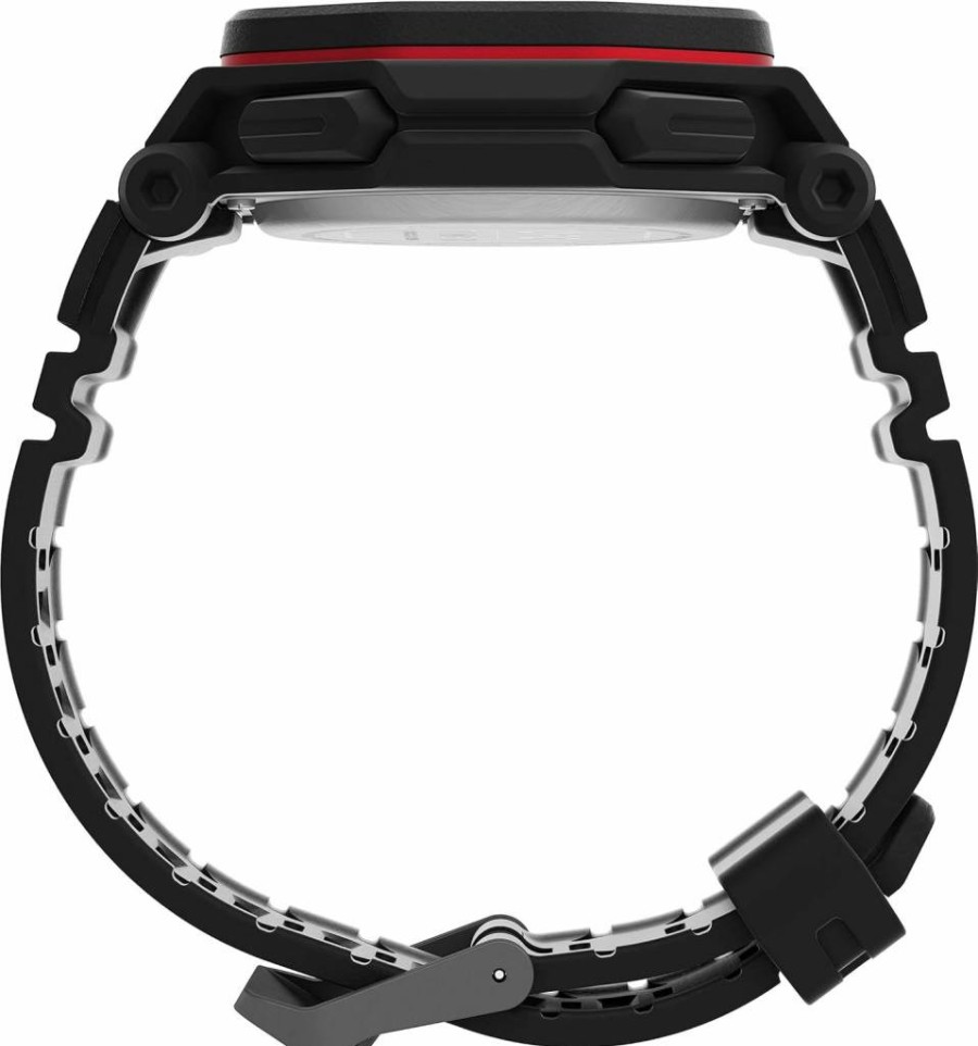Timex UFC Men's Colossus 45mm Stainless Steel Watch with Indiglo Night Light