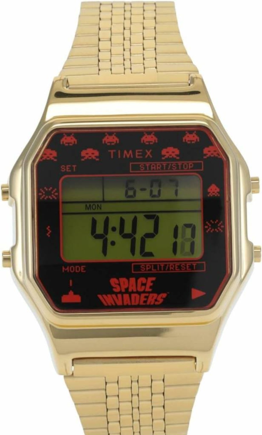 Timex T80 Space Invaders 34mm Retro Digital Watch - Vintage Gaming Collection