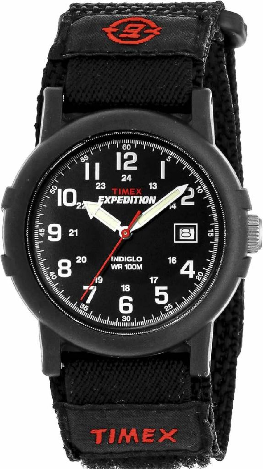 Timex Men's Expedition Camper Watch with Durable Nylon and Leather Strap