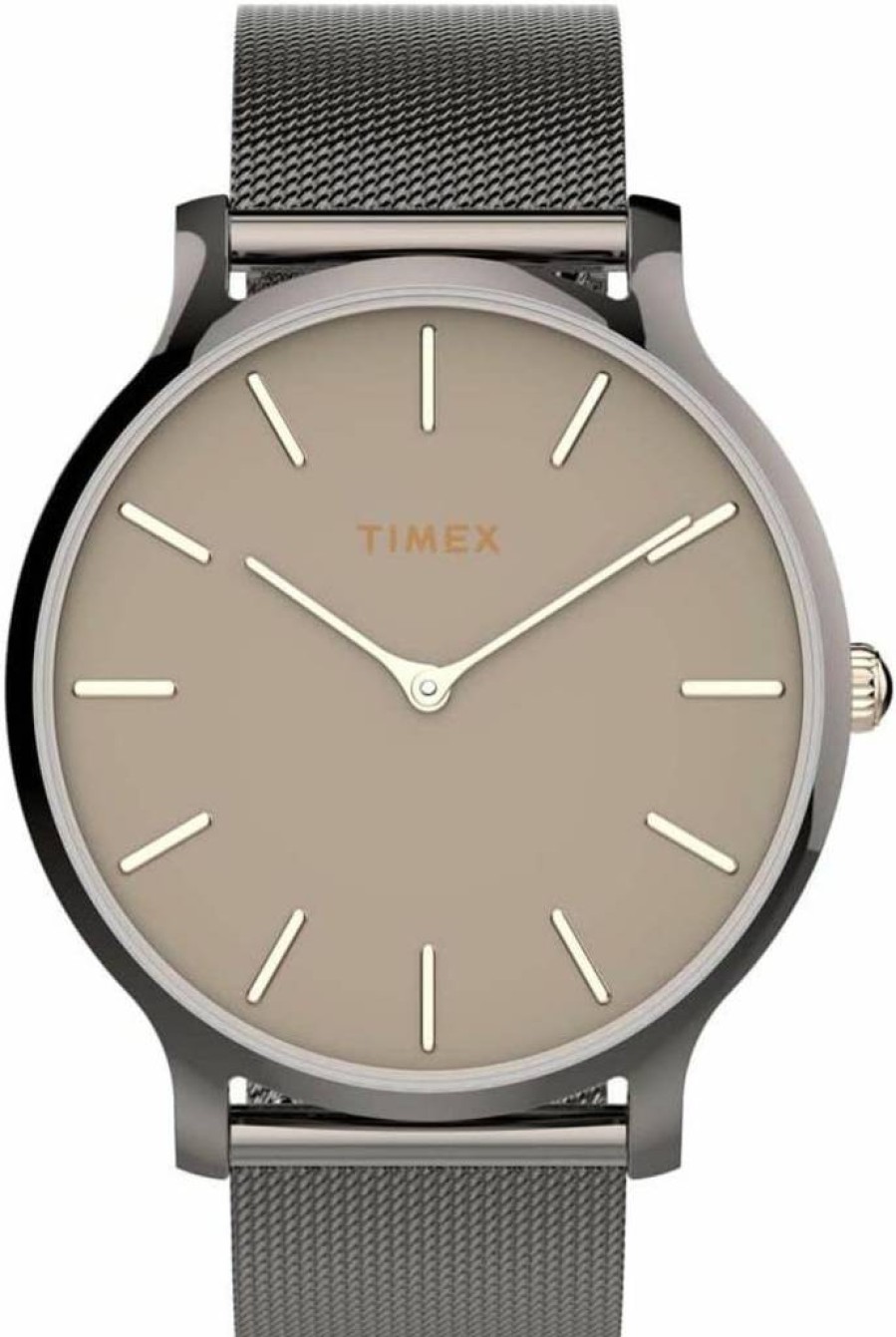 Timex Women's Transcend 38mm Stainless Steel Casual Watch with Indiglo Night Light