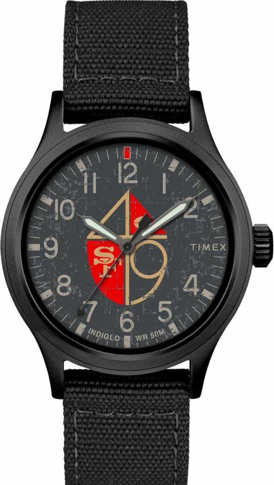 Timex Tribute Men's NFL Scout 40mm Quartz Watch with Fabric Strap