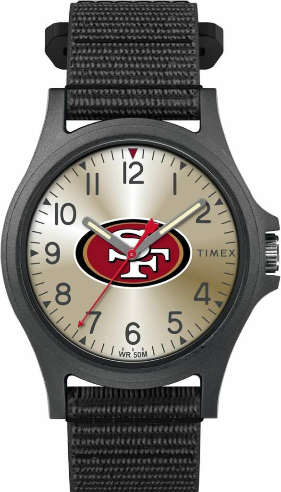 Timex Men's NFL Pride 40mm Stainless Steel Watch with Colorful Team Logo - Official Licensed Sports Timepiece