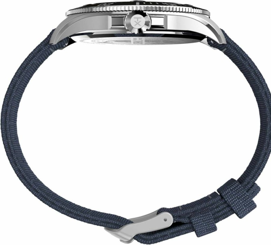 Timex Men's Harborside Coast 43mm Silver-Tone Stainless Steel Watch - Waterproof Casual & Dress Wristwatch