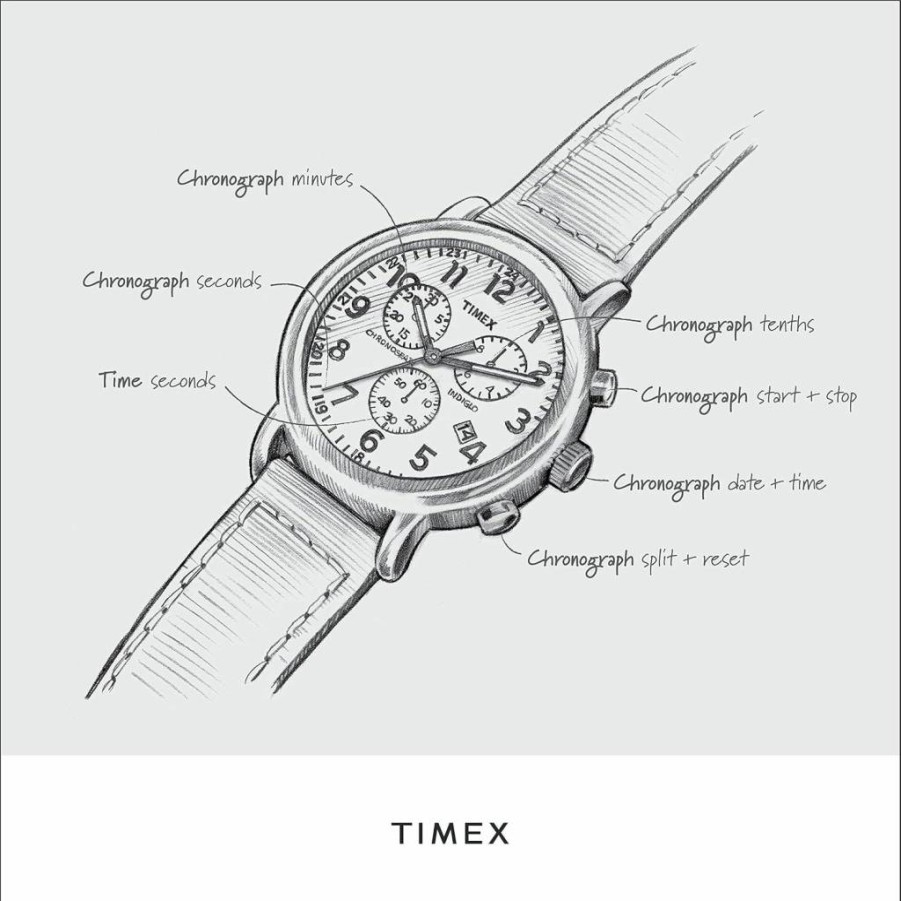Timex Tribute Men's NHL Weekender Chronograph 40mm Quartz Watch with Leather Strap