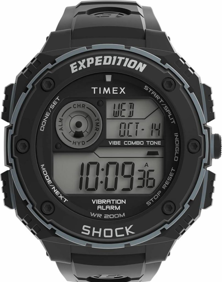 Timex Men's Expedition Vibe Shock Resistant 50mm Watch with Durable Strap