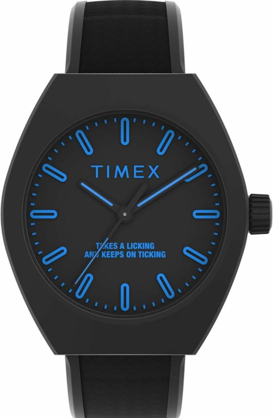 Timex Urban Pop 40mm Unisex Watch - Black Dial with Black Strap, Casual Water-Resistant Wristwatch