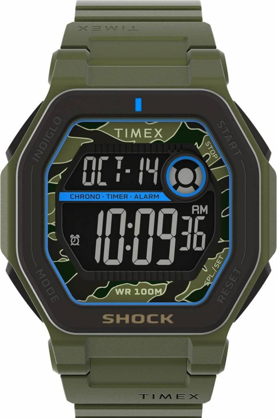 Timex Command Encounter 45mm Men's Stainless Steel Casual Watch with Indiglo Night Light