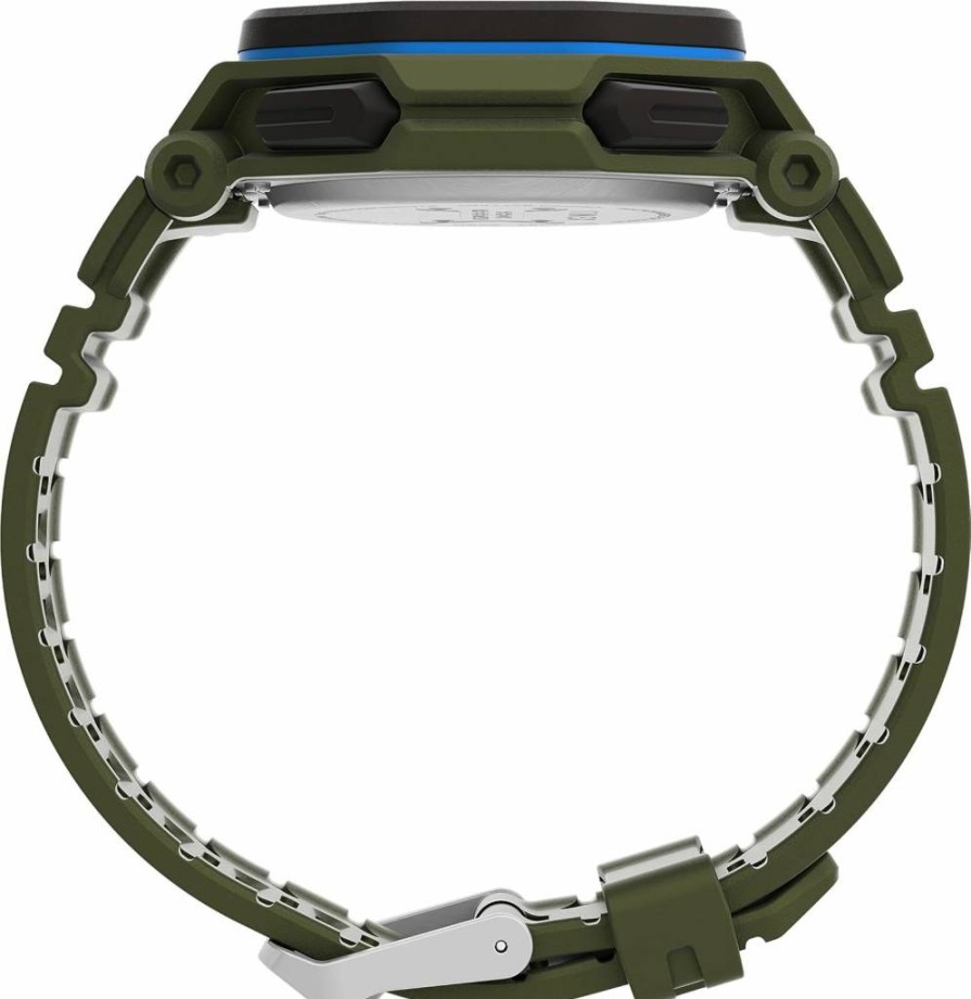 Timex Command Encounter 45mm Men's Stainless Steel Casual Watch with Indiglo Night Light