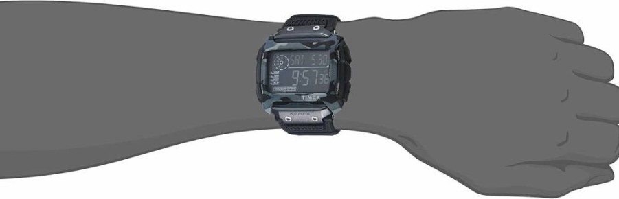 Timex Command Shock 54mm Digital Watch - Durable Shock-Resistant Men's Timepiece