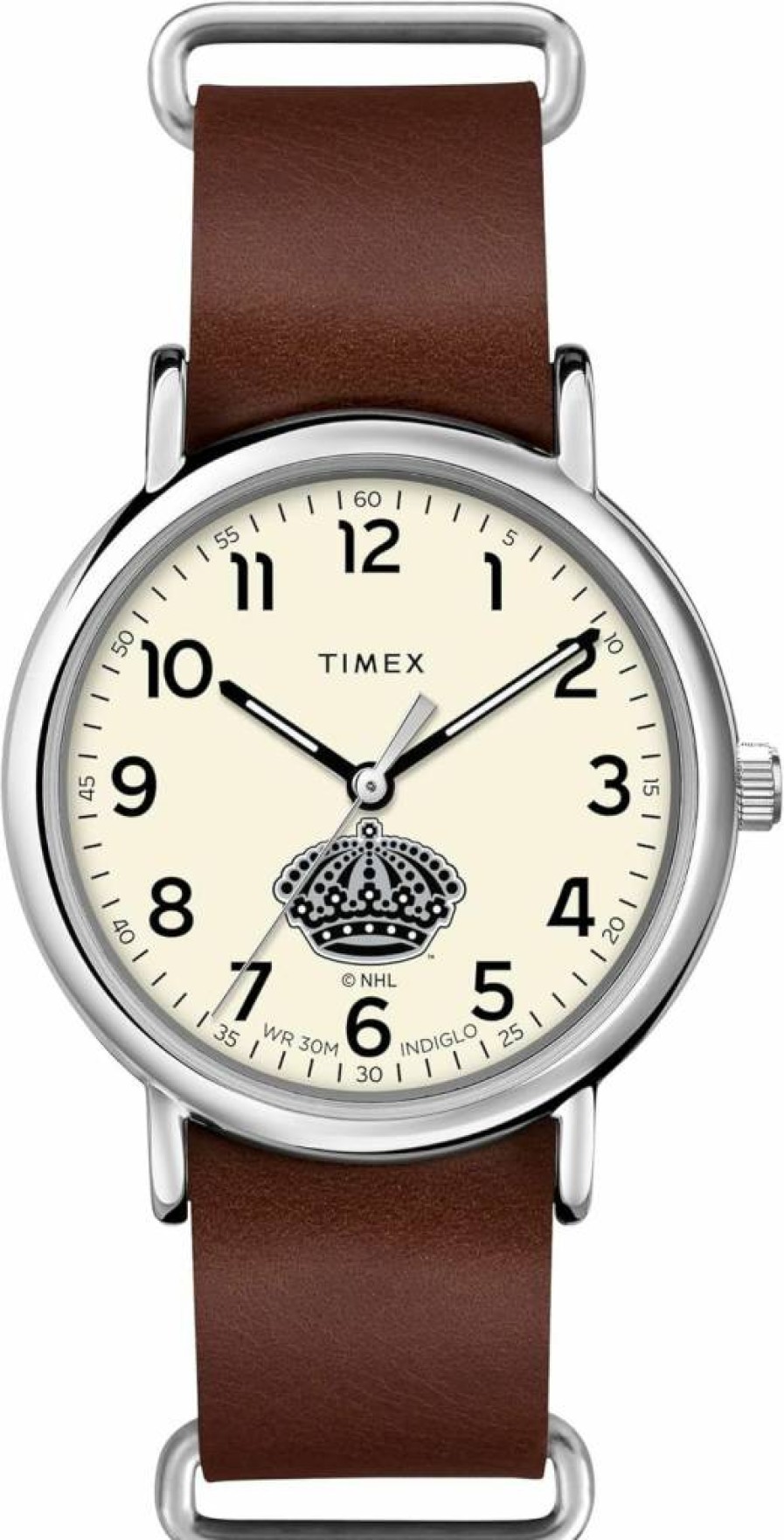 Timex Tribute Men's NHL Weekender 40mm Quartz Watch with Leather Strap