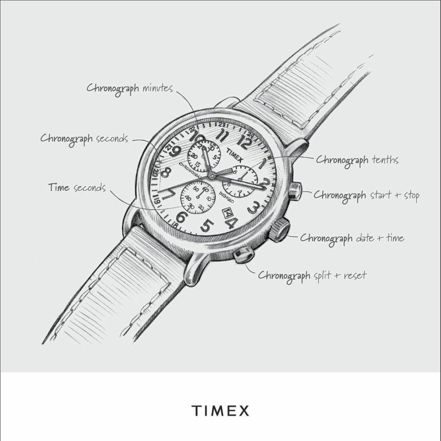 Timex Tribute Men's NHL Weekender Chronograph 40mm Quartz Watch with Leather Strap