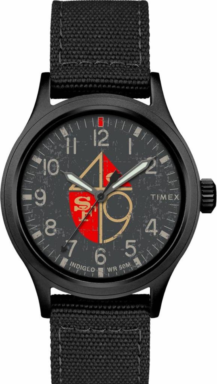 Timex Tribute Men's NFL Scout 40mm Quartz Watch with Fabric Strap