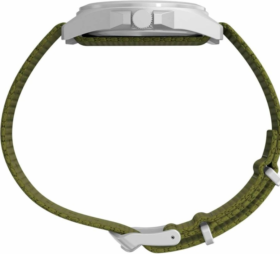 Timex Expedition Unisex 36mm Field Watch - Green Strap, Silver-Tone Case, Analog Quartz Movement