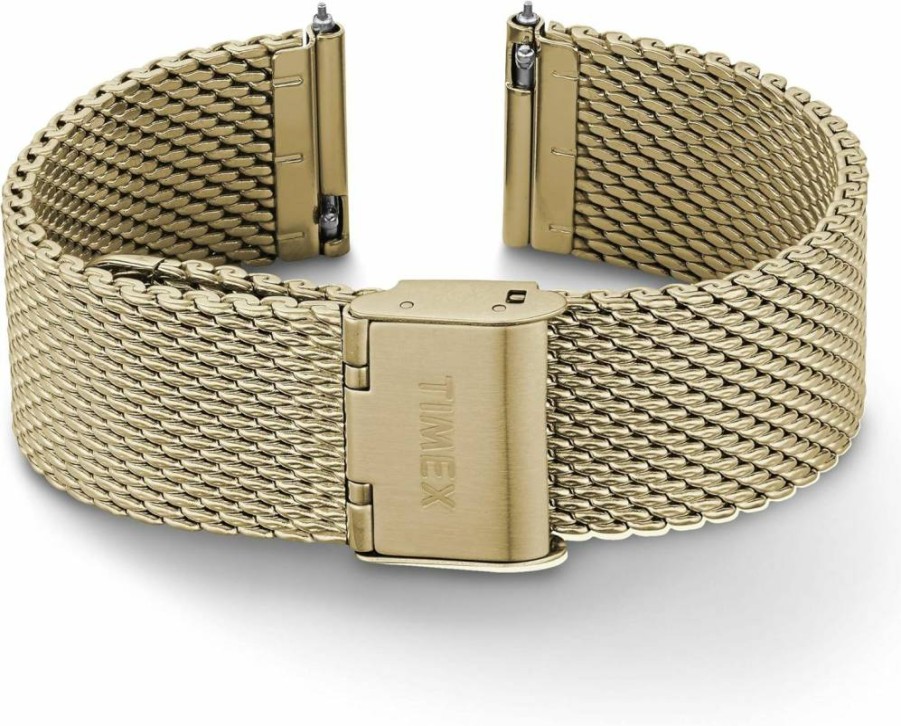Timex Rose Gold-Tone 20mm Stainless Steel Mesh Watch Band with Self-Adjusting Clasp