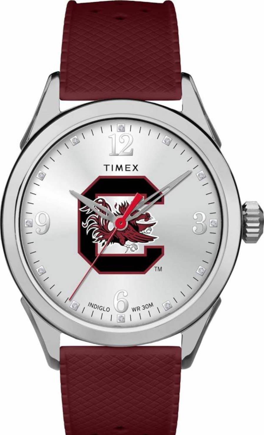 Timex Women's Collegiate Athena 40mm Watch - South Carolina Gamecocks Edition with Silicone Strap