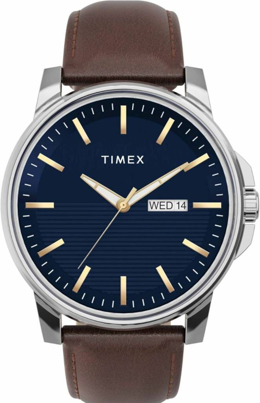 Timex Men's 45mm Dress Watch - Classic Stainless Steel Analog Wristwatch for Men