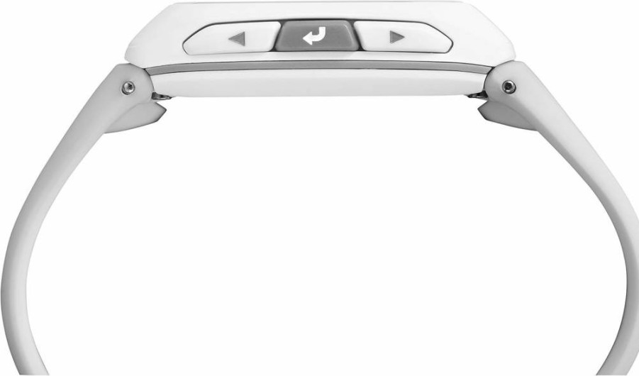 Timex Ironman Tw5M11900 GPS Watch with White Silicone Strap - Unisex Digital Sports Watch