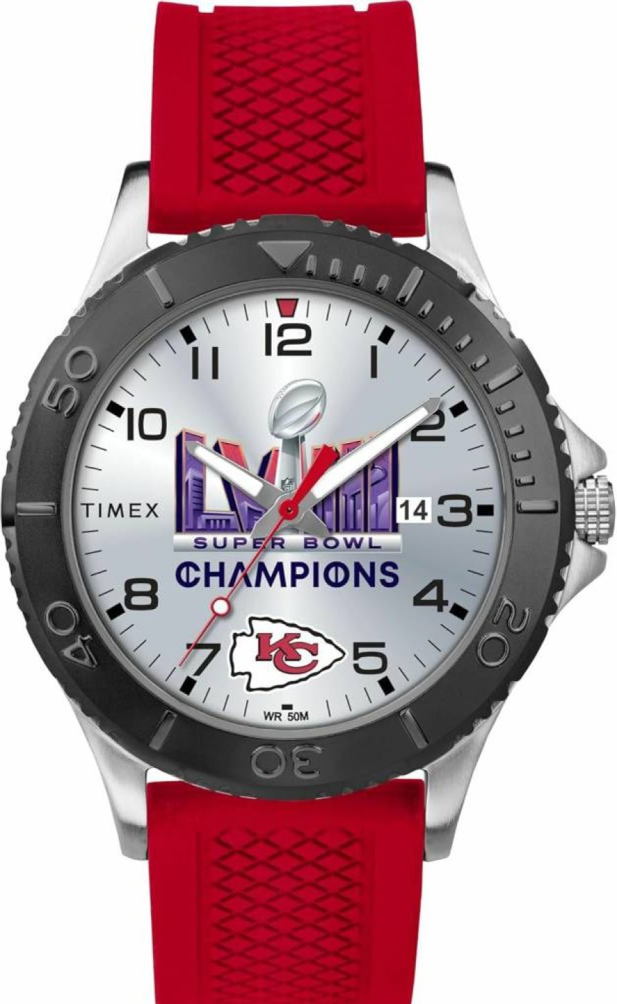 Timex Men's Kansas City Chiefs Super Bowl LVIII Champions 42mm Gamer Watch
