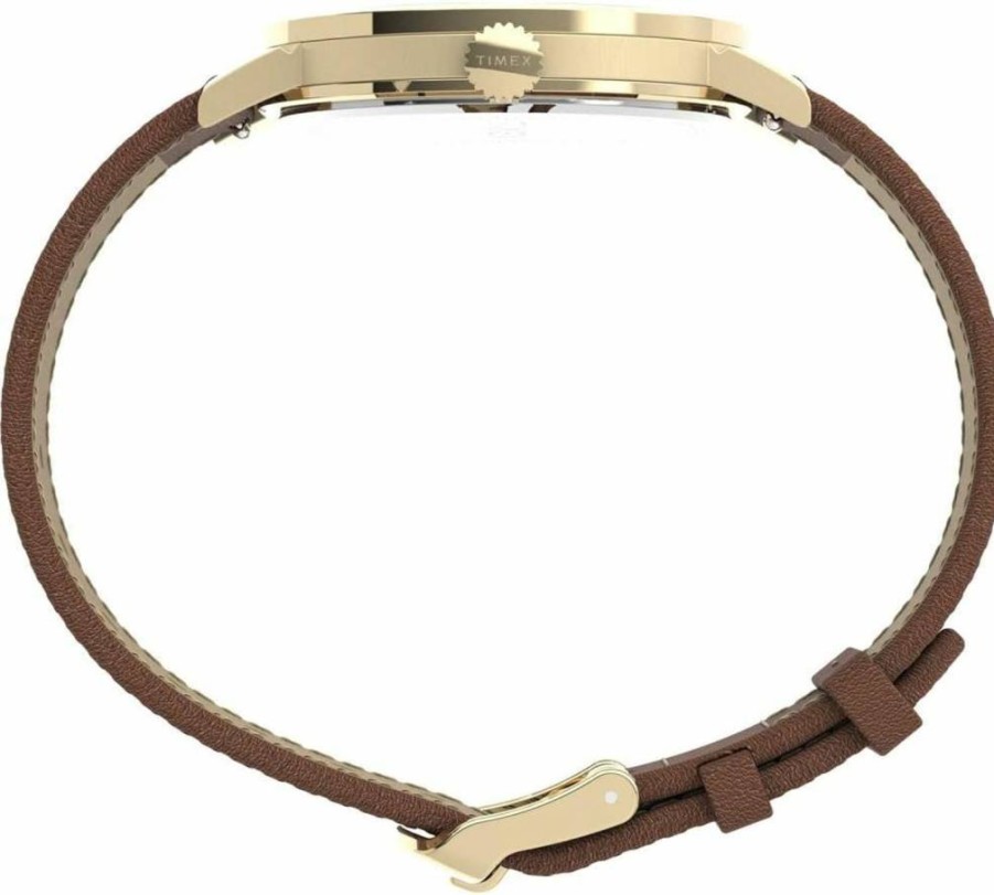 Timex Women's Midtown 36mm Analog Leather Strap Casual Watch - Water Resistant & Indiglo Light