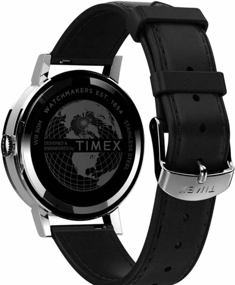 Timex Men's Midtown 38mm Analog Quartz Watch with Leather Strap