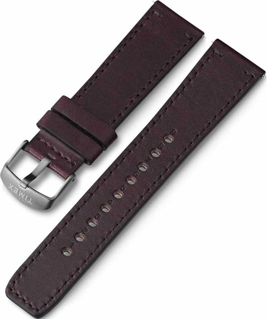 Timex 22mm Black Winter Camo Fabric Watch Strap with Quick-Release Black Buckle