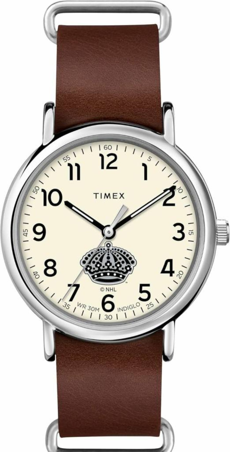 Timex Tribute Men's NHL Weekender 40mm Quartz Watch with Leather Strap