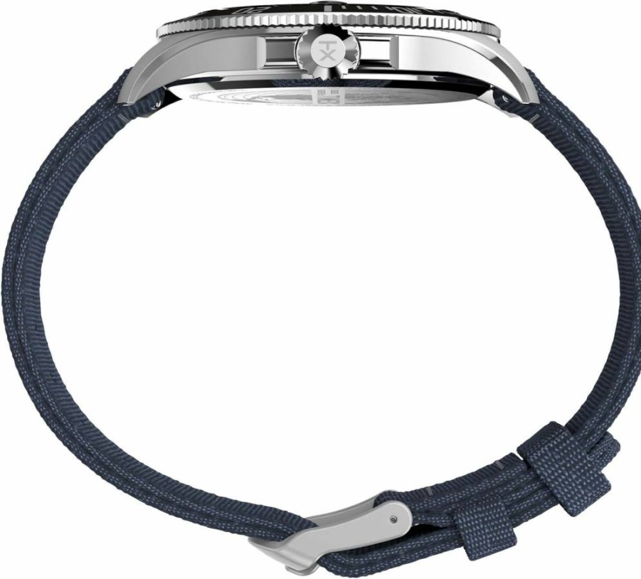 Timex Men's Harborside Coast 43mm Silver-Tone Stainless Steel Watch