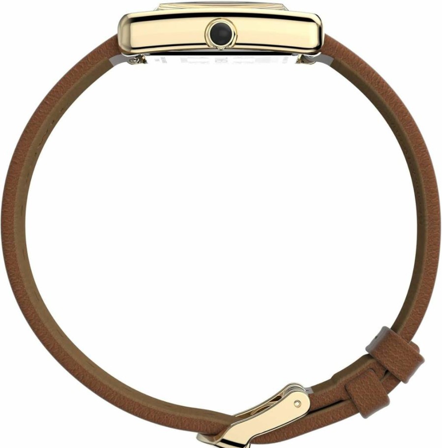 Timex Women's Hailey 24mm Analog Leather Strap Watch - Stylish & Water-Resistant