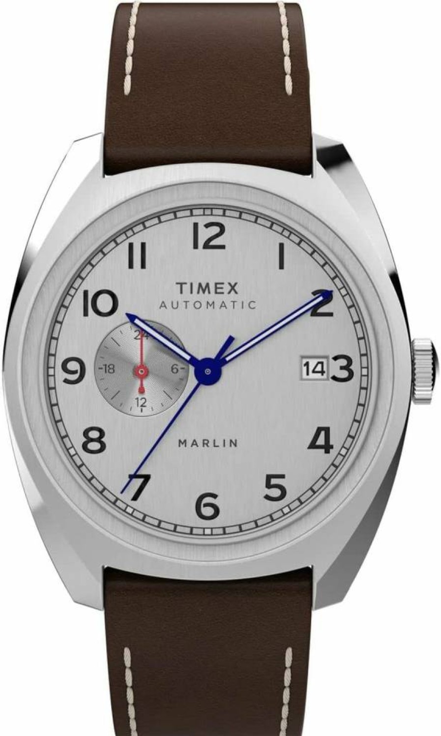 Timex Men's Marlin Automatic Watch 39mm with Sub-Dial - Classic Stainless Steel Casual Timepiece