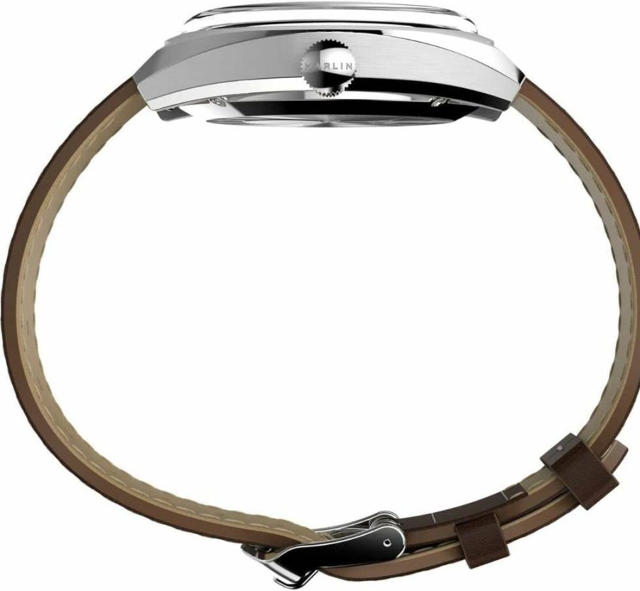Timex Men's Marlin Automatic Watch 39mm with Sub-Dial - Classic Stainless Steel Casual Timepiece