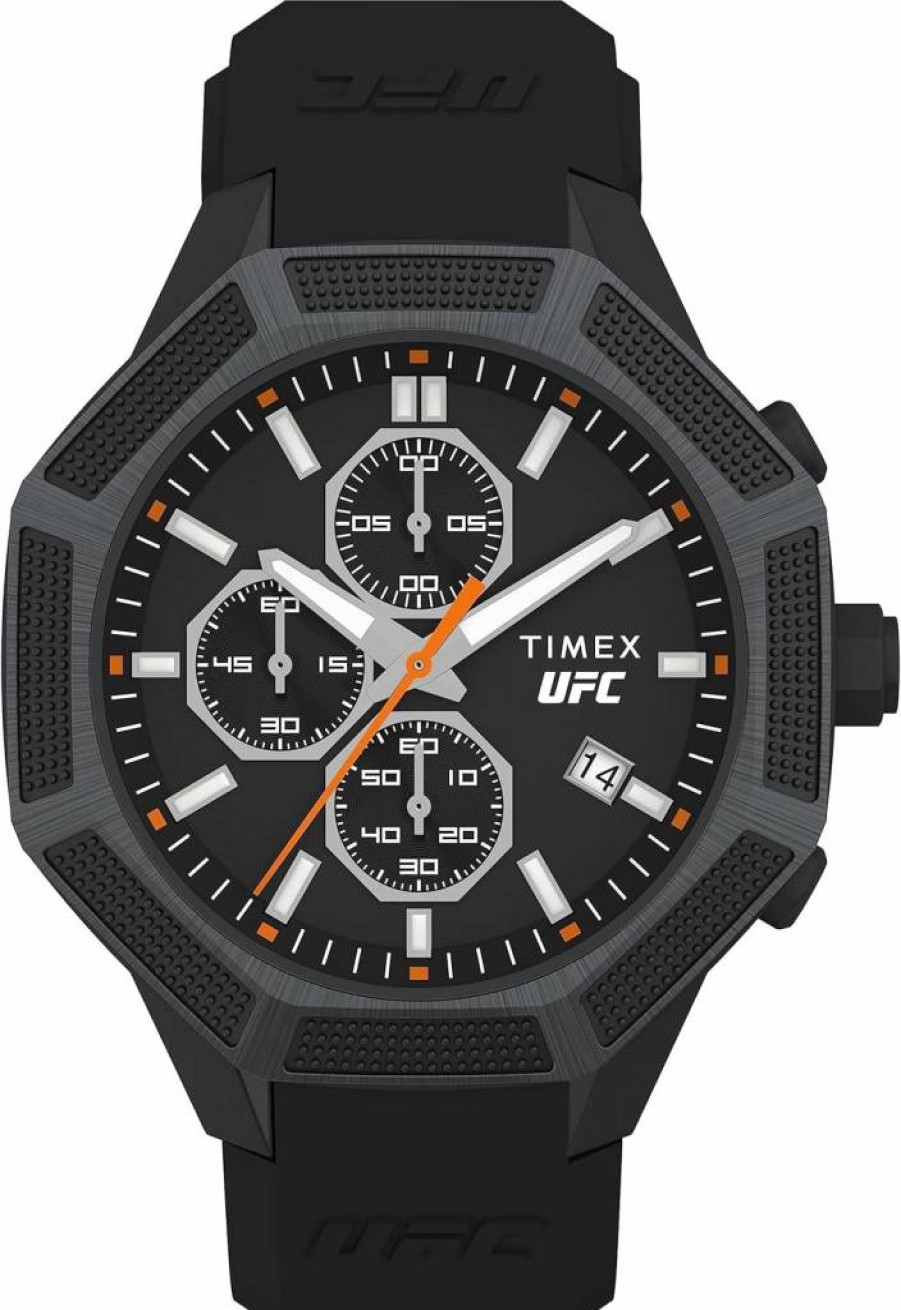 Timex UFC Men's King 45mm Stainless Steel Watch with Date Function