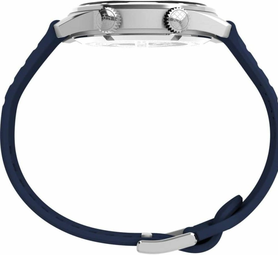 Timex Men's Waterbury Dive 41mm Stainless Steel Waterproof Watch with Date Function