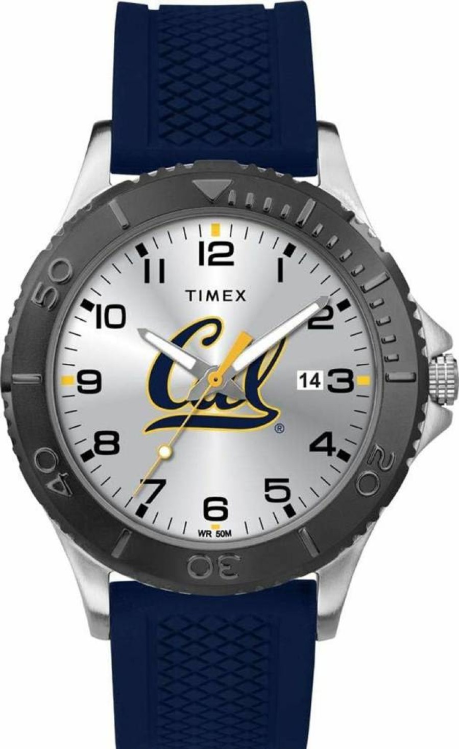 Timex Tribute Men's 42mm California Golden Bears Navy Silicone Strap Watch