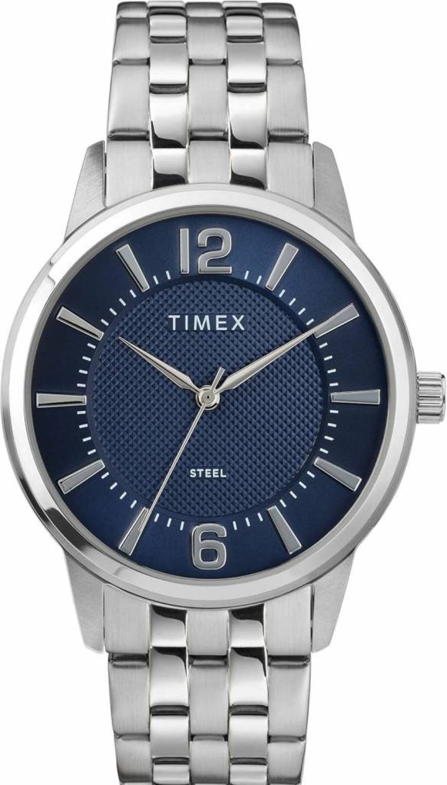 Timex Men's 40mm Stainless Steel Dress Watch with Analog Display and Bracelet