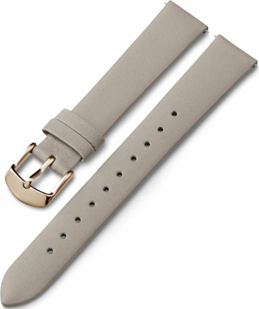 Timex Genuine Leather Watch Strap - 16mm Blue Leather Band with Silver-Tone Buckle for Men & Women