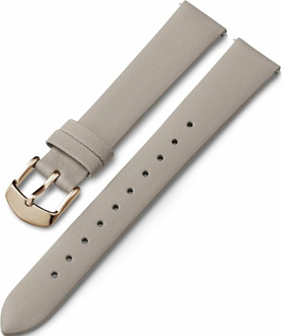 Timex Genuine Leather Watch Strap - 16mm Blue Leather Band with Silver-Tone Buckle for Men & Women