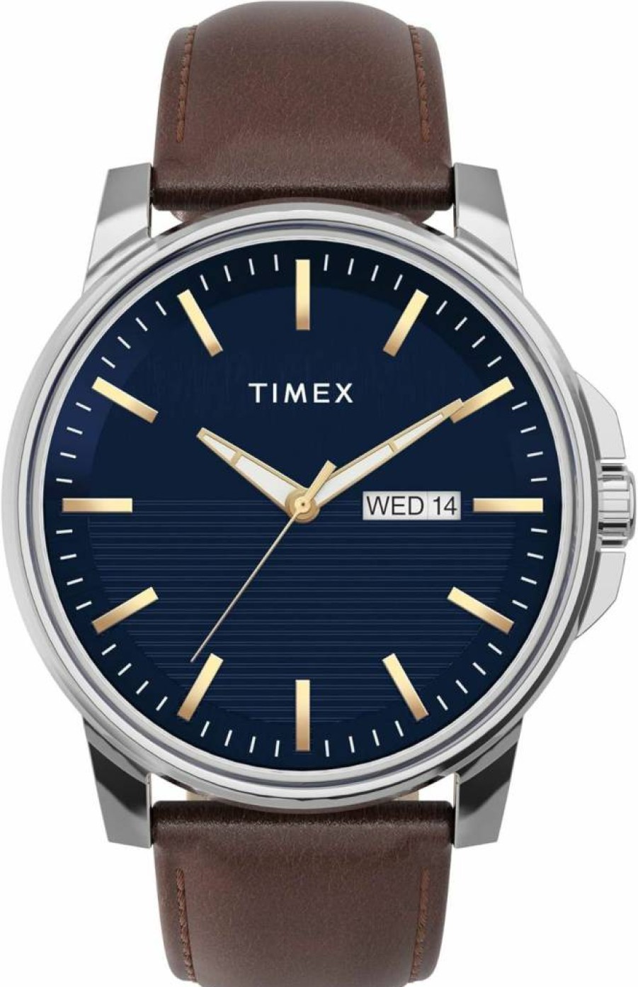 Timex Men's 45mm Dress Watch - Classic Stainless Steel Analog Wristwatch for Men