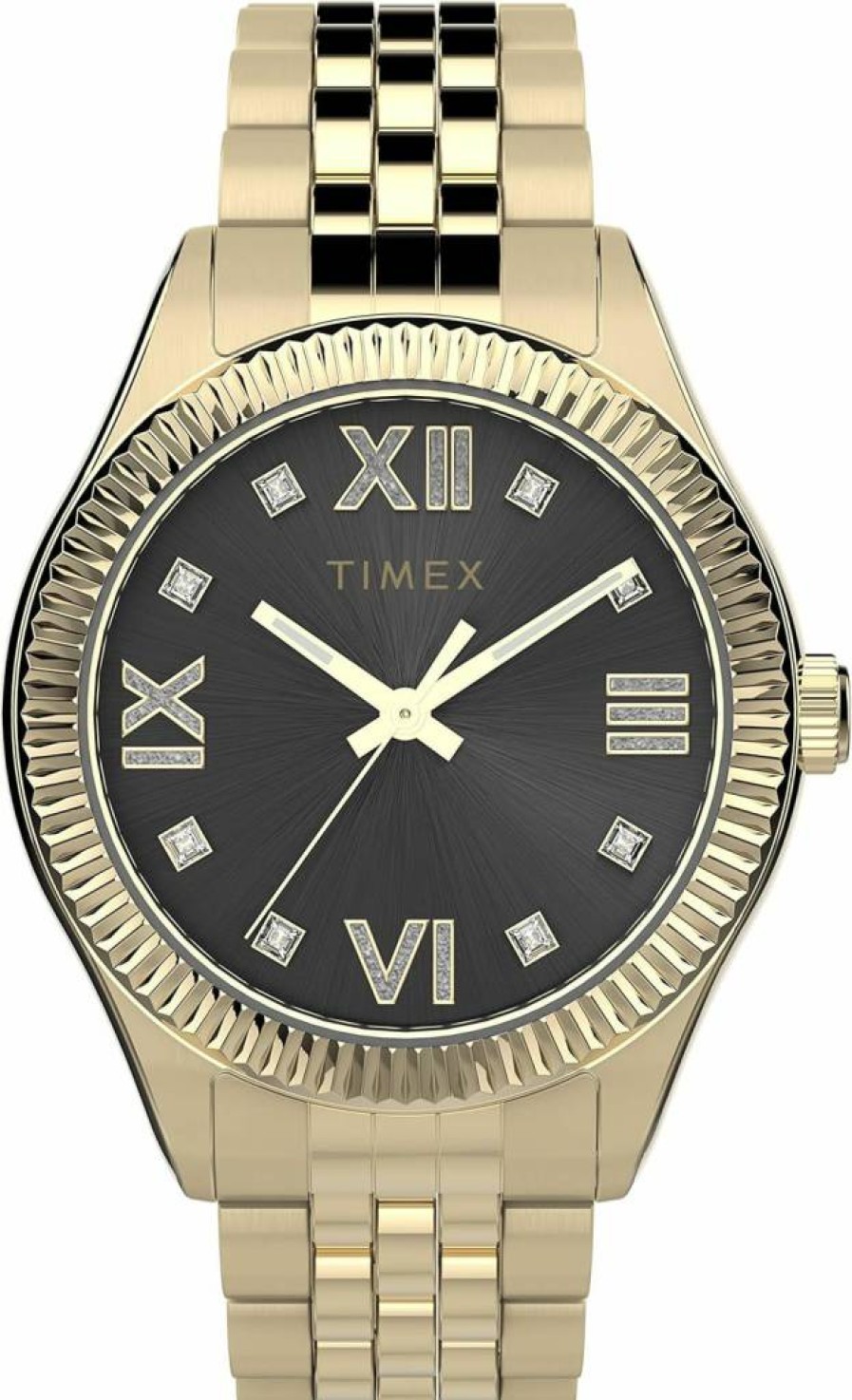 Timex Women's Waterbury Legacy 34mm Stainless Steel Watch with Leather Strap