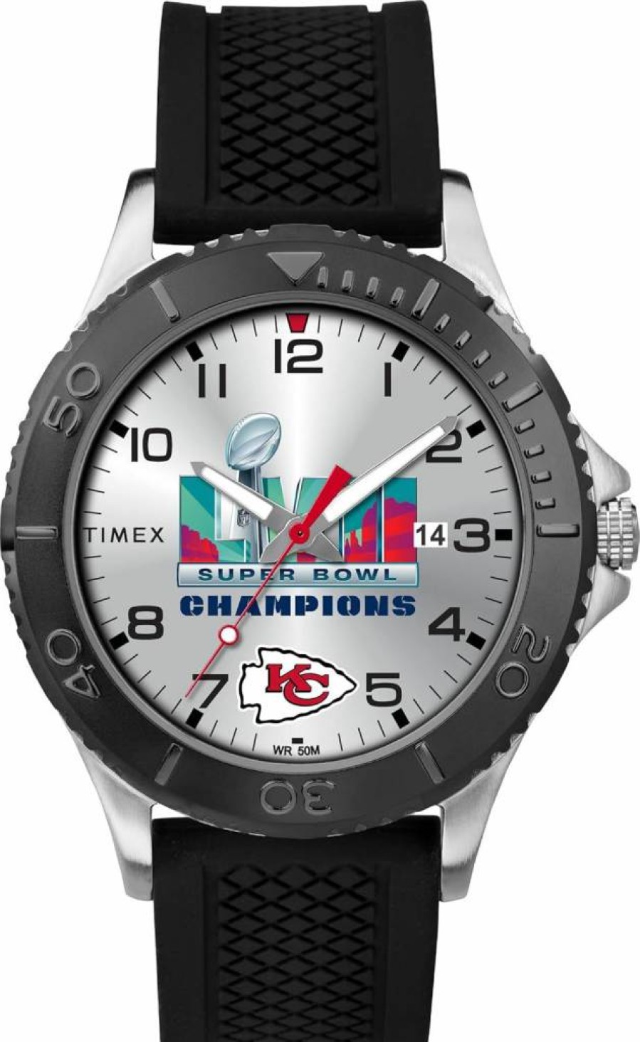 Timex Tribute Men's NFL Kansas City Chiefs 2023 Super Bowl Champions Watch