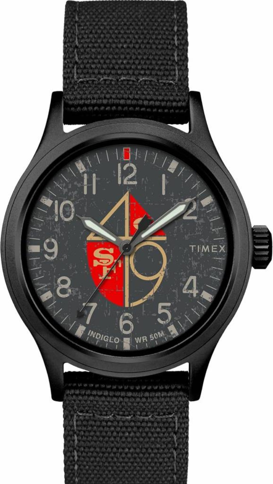 Timex Tribute Men's NFL Scout 40mm Quartz Watch with Fabric Strap