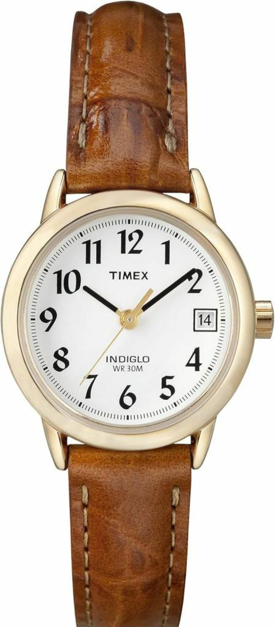 Timex Women's Easy Reader Watch - Classic Analog Wristwatch with Leather Strap
