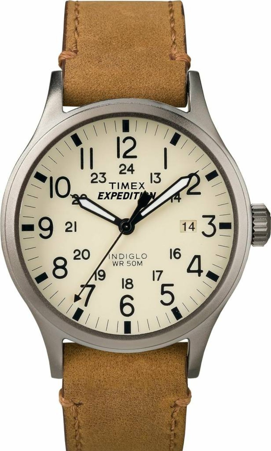 Timex Expedition Scout 40mm Men's Analog Watch with Indiglo Backlight, Luminous Hands, Adjustable Strap, 24-Hour Display, and 50M Water Resistance - Rugged Outdoor Watch