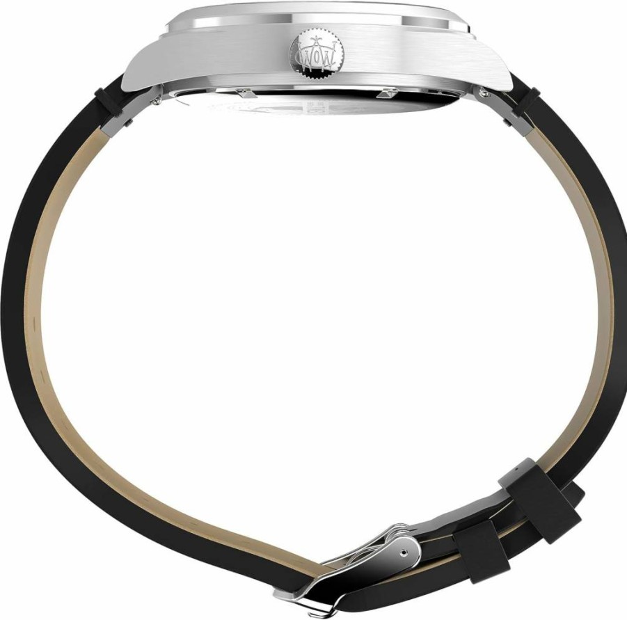 Timex Waterbury Classic 39mm Men's Stainless Steel Analog Watch with Day-Date Display & 100M Water Resistance